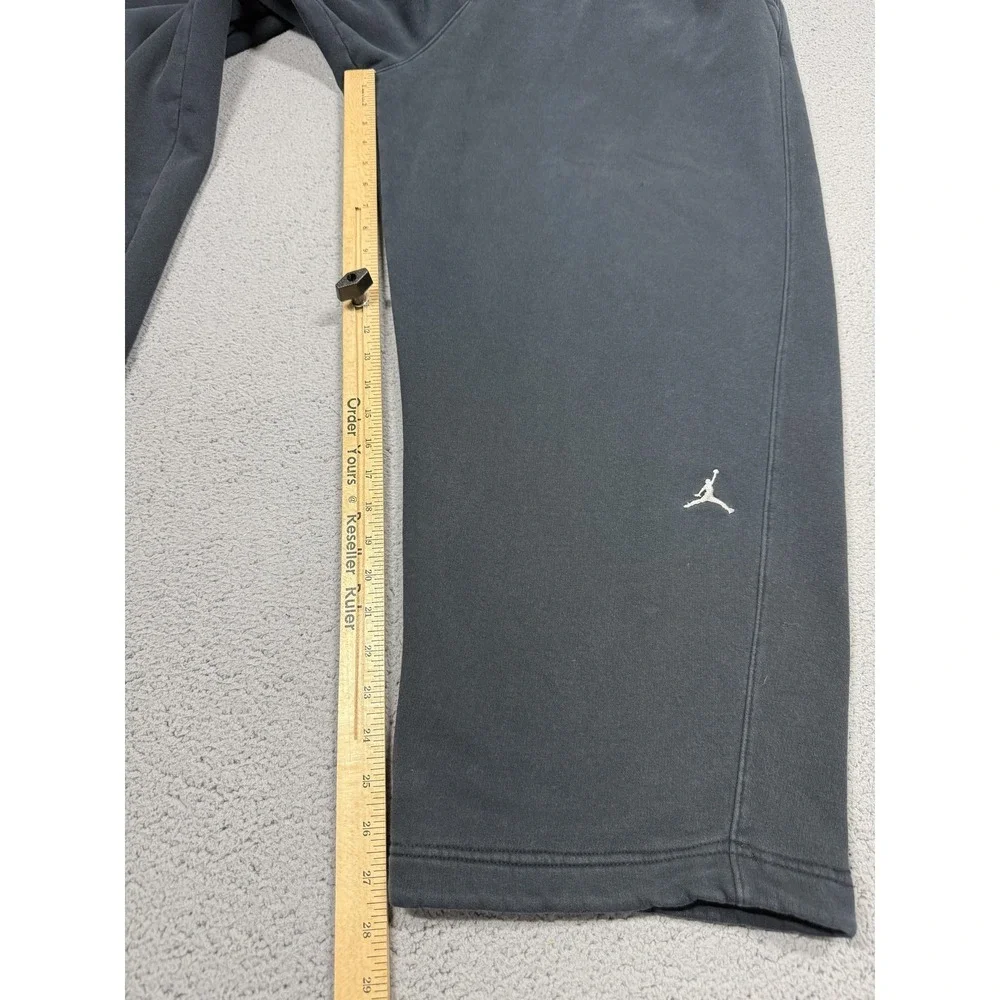 Jordan Sweatpants Mens 2XL Black Fleece Relaxed Fit Straight Leg Basketball